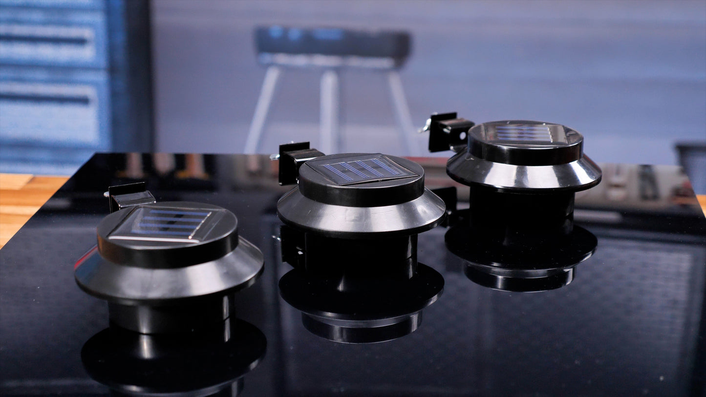 Regengoot lamp op zonne-energie - set van 3